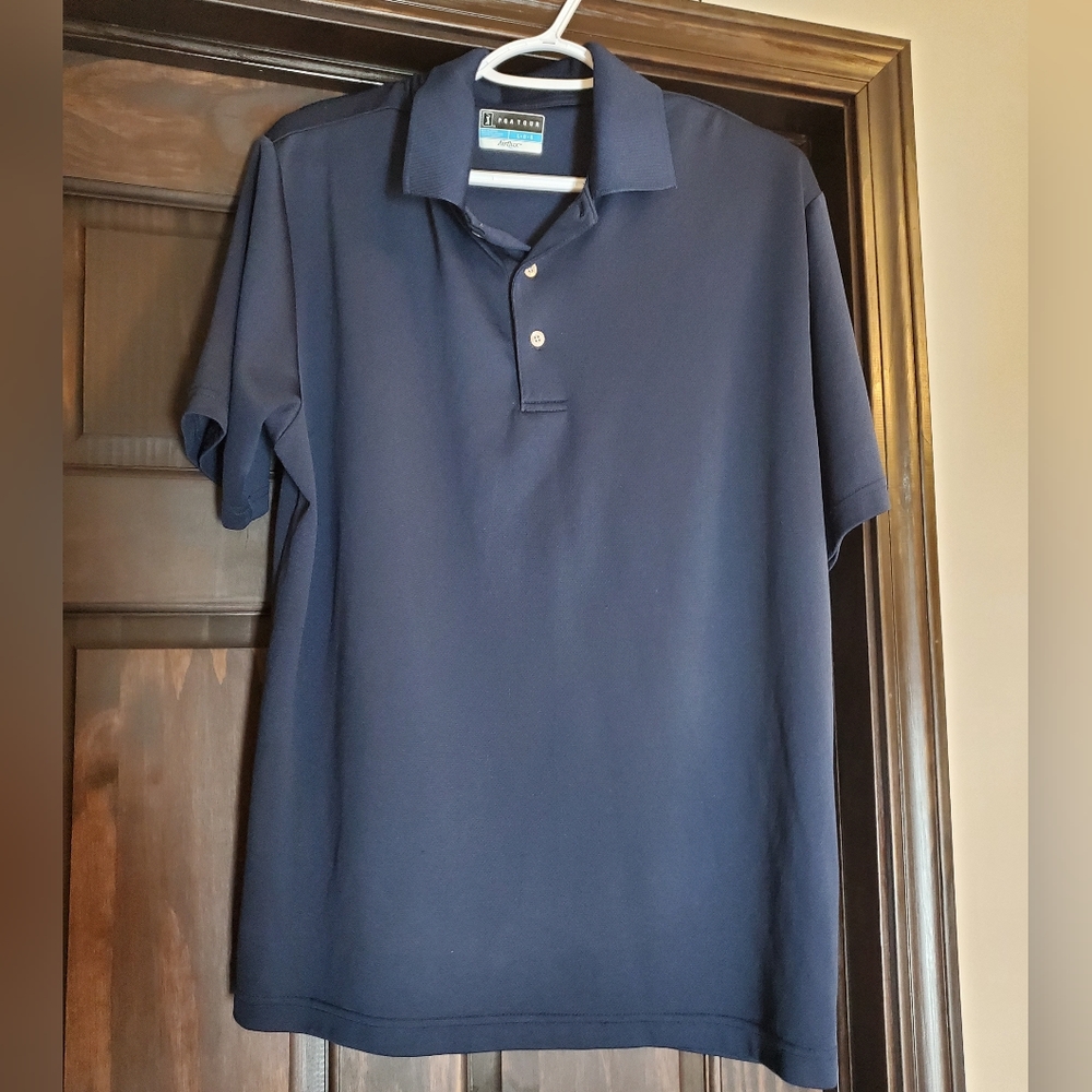 PGA Tour L Navy Polo
